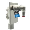 kör4u Flush-Mounted Siphon for Washing Machines with Stainless Steel Panel,