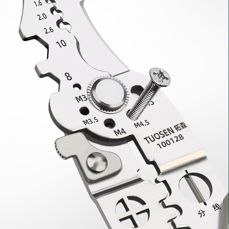 One Piece Automatic Winding Wires Cable Stainless Steel Long Nose