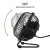 HOLMES 4" Mini High-Velocity Personal Desk Fan, 4 Blades, Adjustable