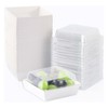 BUIYLV 50 Pack Charcuterie Boxes with Clear Lids, 4 Inches