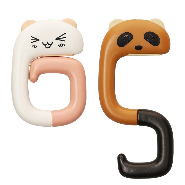 OQKAHIV Pack of 2 Non-Slip Bag Hooks Holder Handbags, Foldable