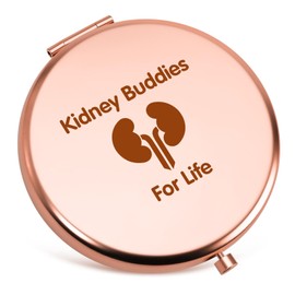 Kidney Transplant Gifts Compact Mirror Kidney Donor Gift for Women Appreciation Gifts For Kidney Doctor Kidney Transplant Patient Gift Birthday Present for Dialysis Nurse Folding Makeup Mirror