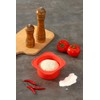 KEVJES Red Stackable Silicone Artisan Pizza Dough Proofing Container Boxes