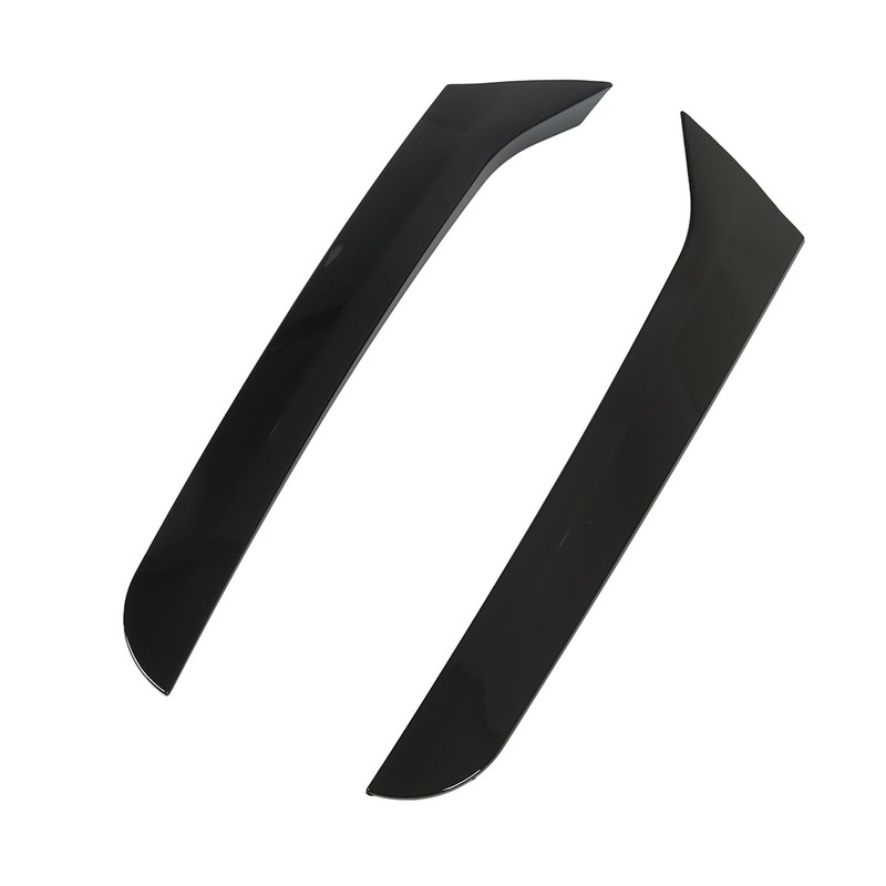 2 Pcs Rear Window Spoiler Glossy Black Left Right Side