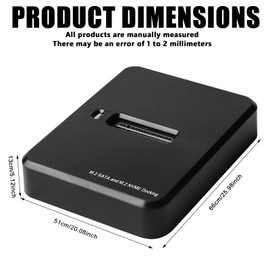 Hard Drive Docking Station, M.2 NVME & SATA Docking Station, USB 3.1 Gen2 Connector for M-Key|B+M Key, Dual Protocol Docking Station for 2230 2242 2260 2280 SSD, Compatible with Windows/Mac OS/Linux