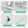 VIVOSUN 2-Piece Leaf Rake Set - Adjustable Garden/Camping Rake with
