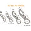 Fixed Spring Snap Hook, Stainless Steel 316 Quick Release Shackles