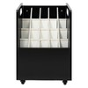 Mobile 20 Slots Blue Print Storage Organizer,Construction Plan Holder,Black