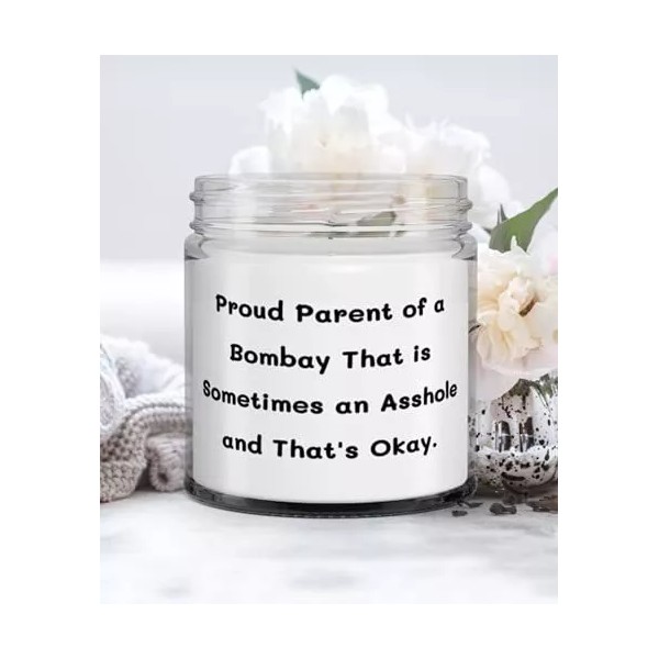 SpreadPassion Joke Bombay Cat Candle, Proud Parent of a Bombay