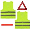 Houkary 3-in-1 Warning Triangle and Safety Vests Car Set 360