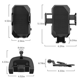 TNAIYH Car CD Slot Phone Holder, 360° Adjustable One Hand Operation Vehicle Smartphone Holder, Hands-Free Automotive Interior Cellphone Mount, Universal for SUV, Truck, RV
