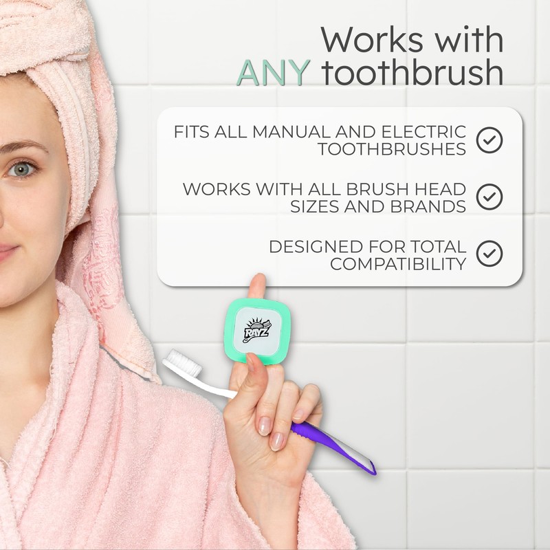 Rayz UV-C Toothbrush Sanitizer | Portable & Rechargeable | 99.9%