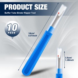 Daifunli 10 Pcs Fiber Optic Ripper Fiber Stripper Cutter Buffer Tube Binder Ripper Tools for Cable Technicians