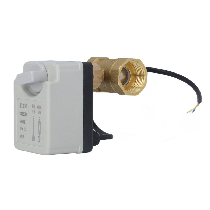 DN25 2 Way Brass Ball Valve Normally Closed Electric Ball