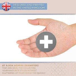 Destination Vinyl ltd Magnet for Refrigerator, Fridge BW - Switzerland Flag Map Swiss for Office, Cabinet and Whiteboard, Magnetic Stickers, 41724