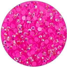 1000 Pieces SS20 5mm Flatback Rhinestones Clear Glasses Round Gems AB Crystals for Nail Art DIY Crafts Clothes Glitter Stones （Light Rose Red）
