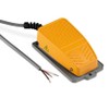 Foot Switch PFS-135A, 10 A/250 V~ Aluminium Housing and Non-Slip Rubber Base, 1.8 m Connection Cable, 1 Changer Button Contact, Ideal for Machines or Lamps
