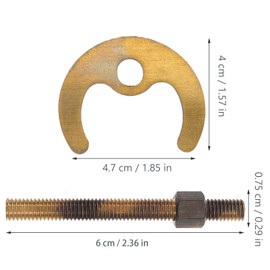 DOITOOL Faucet Fixing Bracket 1 Set Faucet Mounting Nut and Washer Stainless Steel Accessories for Kitchen Tap Sink Replacement Repair