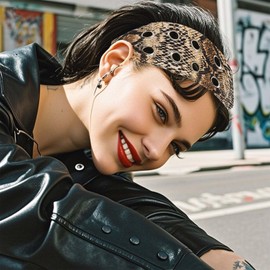 2-Piece Y2K Punk Grommet Headband | Wide Elastic Hair Bandana | Grunge Head Wrap for Women men | Fashion Eyelets Cloth Accessory | Ideal for Sports, Running, Gym (Leopard Print, Snake print, Medium)