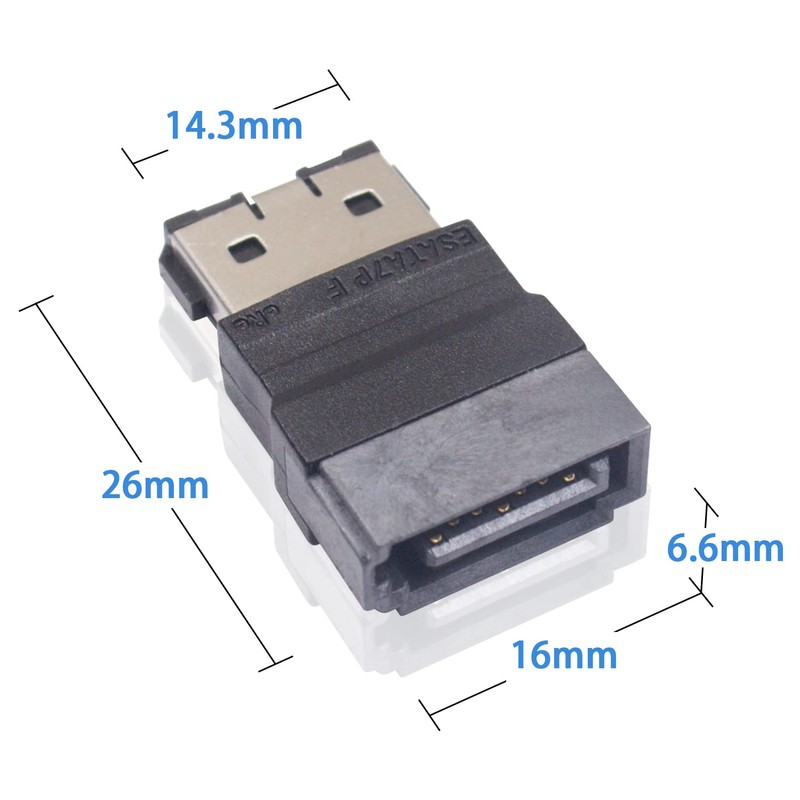 Duttek SATA to ESATA Adapter, Sata Adapter, ESATA 7Pin Female