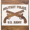 U.S. Army Military Police MP Stencil, Reusable & Sturdy, 11"