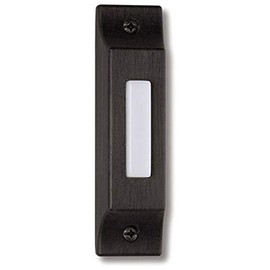 Craftmade BSCB-AZ Die-Cast Builder's Surface Mount Lighted Doorbell LED Push Button, Antique Bronze (3.75"H x 0.93"W)