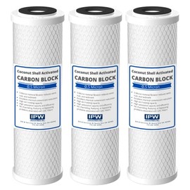 IPW Industries Inc. - 3-Pack 0.5 Micron Carbon Block Water Filter Cartridges - Water Filter Replacement for Kenmore 42 34377 and 42 34370