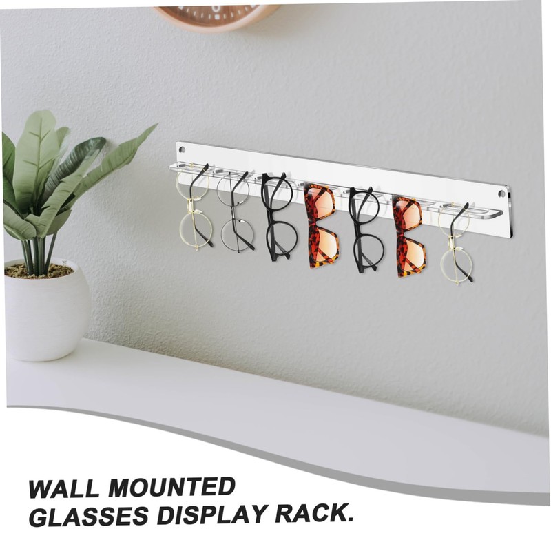 SAFIGLE Modern Sunglasses Display Stand Minimalist Wall Mount Organize Eyewear