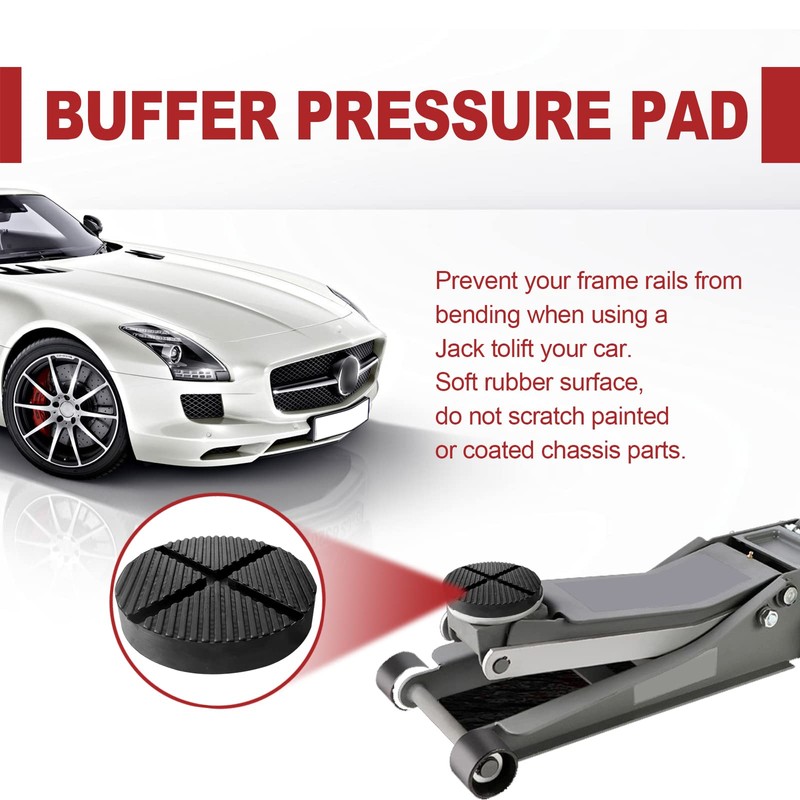 1 Pack Universal Floor Jack Pads, Jack Pad Adapter Pinch