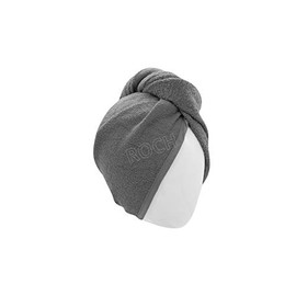100% Cotton After Shower Hair Drying Wrap Towel Quick Dry Hair Hat Cap Turban (CHARCOAL GREY)