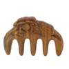 2Pcs Meridians Comb 5 Tooth Portable Sandalwood Rosewood for Head