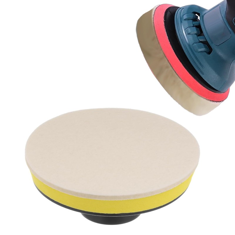 pson 4Pcs 5 Inch Wool Felt Polishing Pad, Buffing Wheels