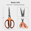 GROWNEER 6 Packs Trimming Scissors Teflon Coated Non Stick Blades