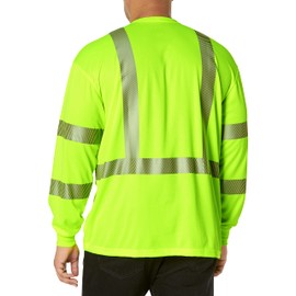 Carhartt Men's High Visibility Force Long Sleeve Class 3 Tee,Brite Lime,Medium