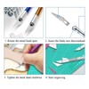 Precision Craft Knife Set, 2 Aluminum Handles with 10 Replacement