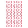 50PCS Metal Stitch Markers Spiral Markers Multifunctional Crochet Locking Hooks