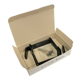 Fukui Metal Crafts 2323-A Metal Frame Holder for Nailing, Frame Holder BS Wall, 2.4 inches (60 mm), Black