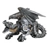 Ebros Gift Roaring Steampunk Silver Robotic Cyborg Winged Geared Clockwork