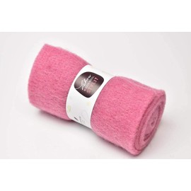 Craft Felt Purple (+ 11 Colours), 1 m Roll / 5-6 mm Thick, 15 cm Wide / 100% Sheep's Wool / Wool Felt for Crafts and Floristry / STYLIT
