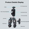 Super Clamp Magic Arm, Dual Ball Head, Expandable Cold Shoe