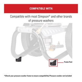 Simpson Cleaning 7105468 Replacement Foot Service Kit to Repair Frames on Gas Powered Pressure Washers, Black