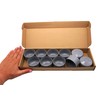 SKIR'CO Pack of 10 Fence Post Caps Round 51 mm