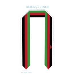 ASETKAT Malawi Country flags Graduation Stole scarf class of 2025 Graduation Sash for Study Aboard International Students
