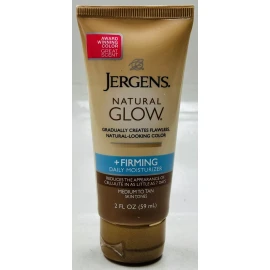 Jergens 4 jergens natual glow gradual tan medium-tan firming+moisturizer 2oz travel size