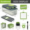 Ourokhome Veggie Chopper and Dicer with Container, Manual Hand Food