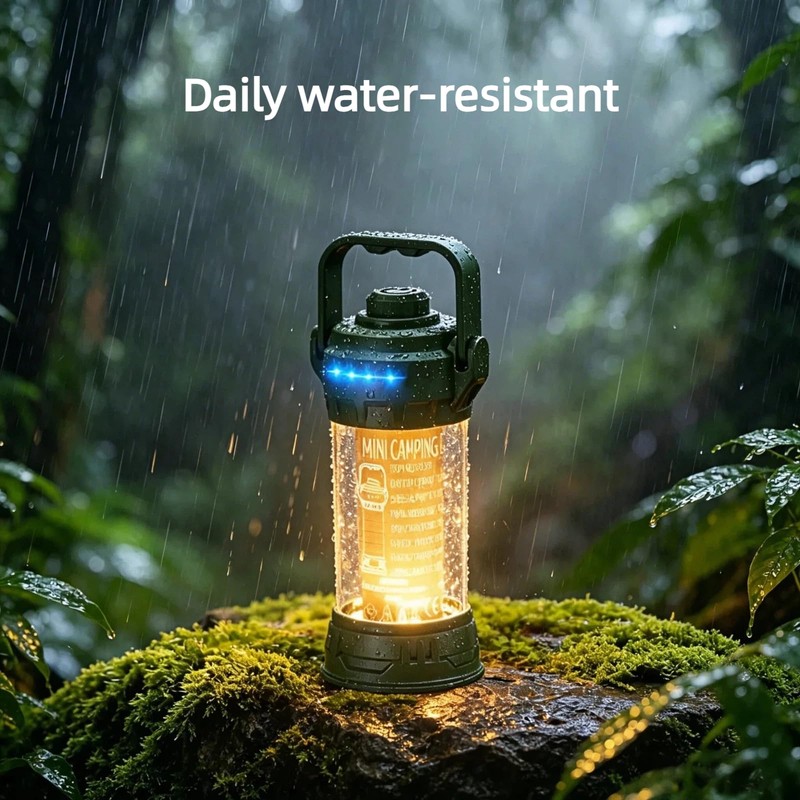 Cussity Mini Camping Lantern with Flashlight 2-in-1 for Camping Enthusiasts