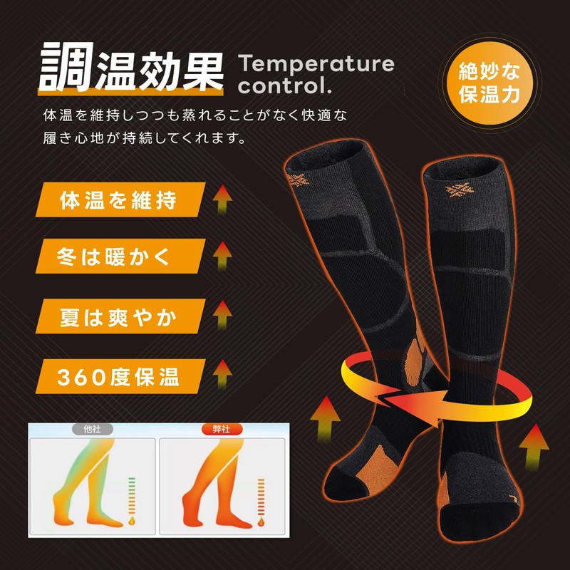 [FIRN] フィルン スキー スノーボード ソックス ダイナミック ソックス プロ メリノウール 靴下