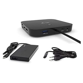 i-tec USB-C Docking Station 2 x 4 K with 65 W Power Supply - 2 x DisplayPort 1 x USB-C 3 x USB 3.0 2 x USB 2.0 1 x GLAN 1 x Audio/Mic