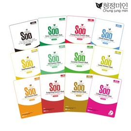 Pure beauty Cheongjeongmiin Essence Mask Pack 30 Sheets, 12 Types (Select) - 01/Argan Mask Pack 30 Sheets / 청정미인 에센스 마스크팩 30매 12종 택 - 01/아르간 마스크팩 30매