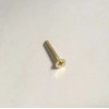 Hillman #8 x 1-1/4" BRASS PLATED SHEET METAL SCREW STEEL, FLAT HEAD, PHILLIPS DRIVE